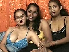 Four indian lesbians having distraction